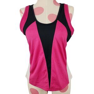 Women's Bolle Sport Athletic Tank Top Shirt Small Pink White Black Golf Tennis